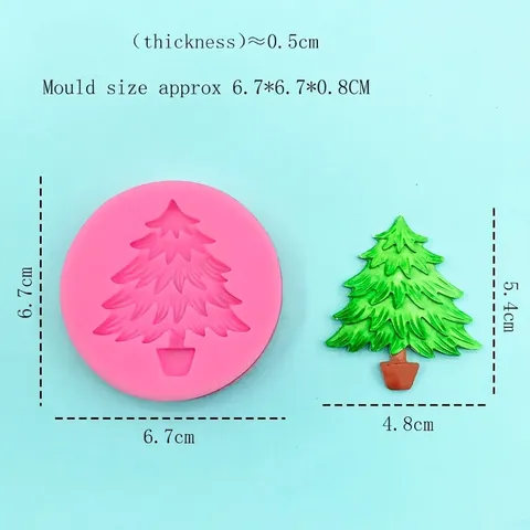 Weihnachtsbaum Silikonform DIY Fondant Schokolade Kuchen Backen Dekorationswerkzeug Für Festliche Feiertage Küchenform