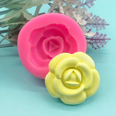DIY Kamelienblüte Silikonform Für Fondant-Kuchendekoration Aromatherapie Gips Harz Ton Handwerk Werkzeuge