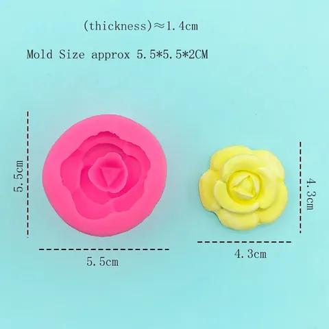 DIY Kamelienblüte Silikonform Für Fondant-Kuchendekoration Aromatherapie Gips Harz Ton Handwerk Werkzeuge