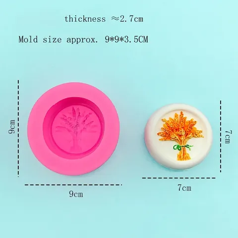 Lavendel Silikonform Für DIY Handgemachte Seife Gips Harz Kuchen Backen 3D Pflanzenmuster Fondant Schokolade Formwerkzeug