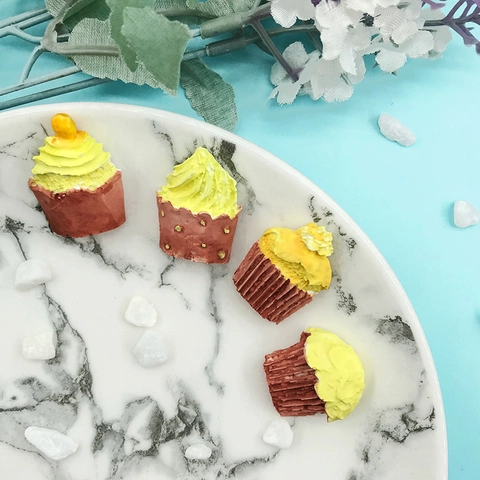 Σιλικόνη Φόρμα 4 Θέσεων για Cupcake Muffin DIY Fondant Σοκολάτα Εργαλείο Διακόσμησης Κέικ Χειροποίητο Καλούπι για Κερί