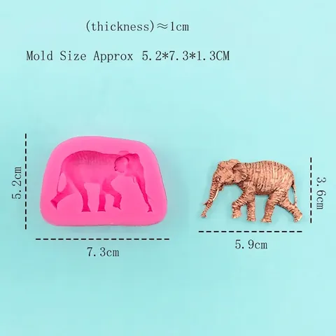Kreative 3D Elefanten Silikonform Für DIY Handgemachte Schokolade Kuchen Dekoration Aromatherapie Gips Handwerk Form