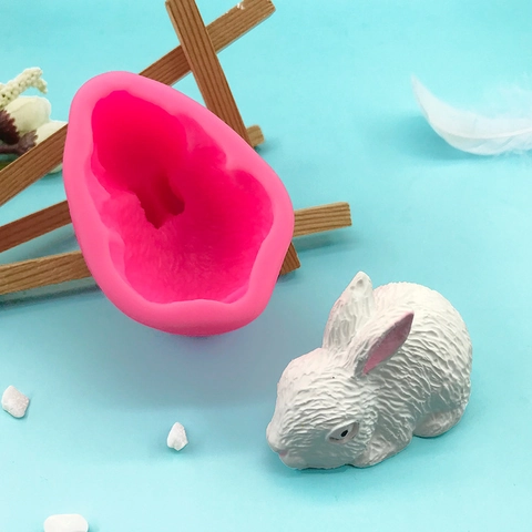 3D Hase Silikonform Für Kuchen Mousse Pudding Schokolade Fondant DIY Backwerkzeug Hase Form Silikon Dessert Kuchenform