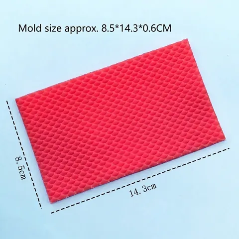 Stampo in Silicone a Squame di Pesce Sirena per Decorazione Torte Fondente Fai da Te Resina Argilla Sapone Artigianato