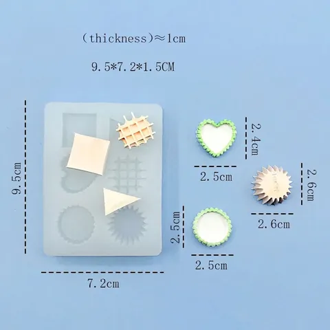 DIY Silikon Herz Waffel Erdbeere Schokolade Form Für Tortendeko Fondant Keks Aromatherapie Kerze Handwerk Werkzeug