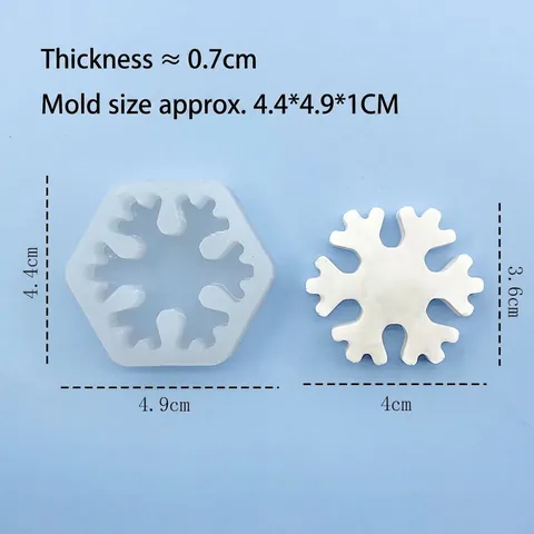 Weihnachten Schneeflocke Silikonform Für DIY Fondant Schokolade Kuchen Dekoration Backwerkzeuge Durchscheinende Schneeflockenform