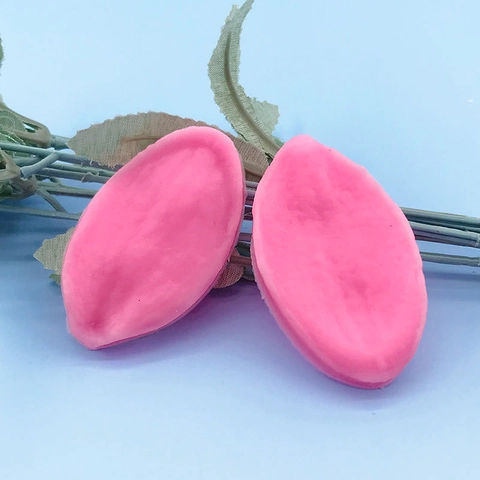 Lily Leaf Silicone Mold DIY Fondant Baking Mold For Cake Decoration Handmade Chocolate Gypsum Candle Crafting Tool Pink