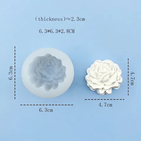 Stampi in Silicone a Forma di Fiore 3D Rosa Loto Peonia per Torta Fondente Cioccolato Sapone Candela Fai-da-te Strumenti da Cucina