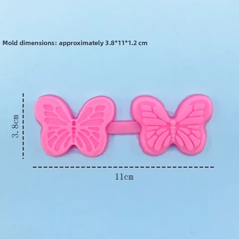 Moule en Silicone Papillon Pour Décoration de Gâteaux DIY Moule à Gaufrage Pour Fondant Chocolat Bonbons Outil de Cuisson