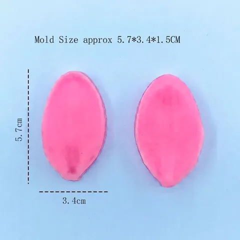Lily Leaf Silicone Mold DIY Fondant Baking Mold For Cake Decoration Handmade Chocolate Gypsum Candle Crafting Tool Pink