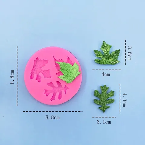Esdoornblad Siliconen Bakvorm Voor Taartdecoratie Bosblad Fondantvorm DIY Bakbenodigdheden Hars Klei Handwerk Keukenvorm Decoratie