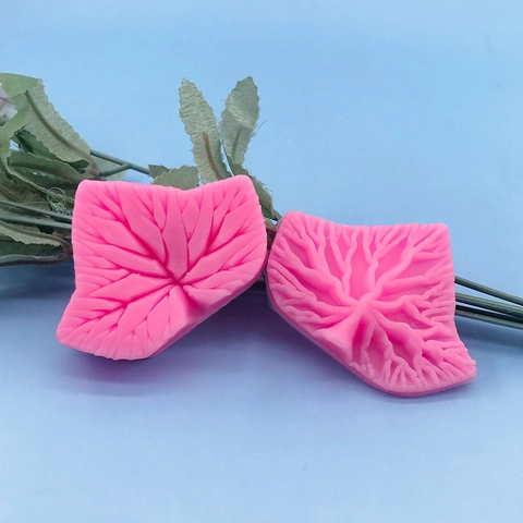 DIY Ahornblatt Silikon Fondant Veiner Form Zweiteiliges Set Blattmuster Kuchen Dekoration Backwerkzeuge Für Schokolade Harz