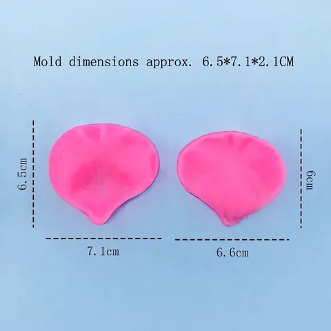 Molde de Silicona de Pétalo de Rosa para Decoración de Pasteles Fondant Chocolate Caramelo DIY Jabón Yeso Vela Horneado