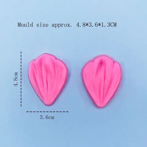 Molde Veiner de Silicona Rosa para Pétalos de Hojas Decoración de Pasteles de Fondant Herramienta de Repostería DIY Textura de Flor