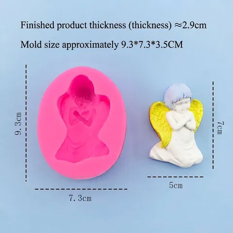 3D Engel Baby Silikonform Für Fondant Schokolade Seife Gips DIY Backwerkzeug Flexible Tortendeko Form