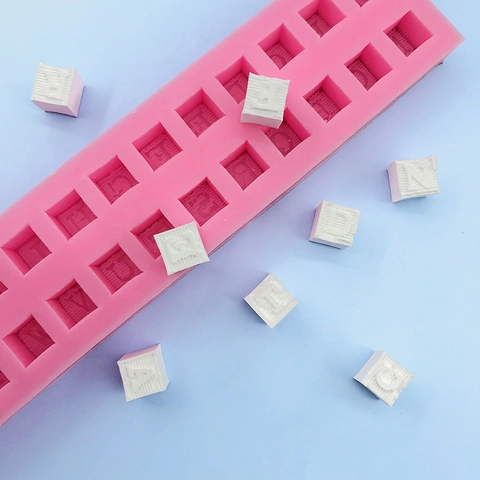 Großbuchstaben Alphabet Silikonform Für Tortendekoration DIY Schokolade Fondant Backwerkzeug Quadratische Buchstabenform