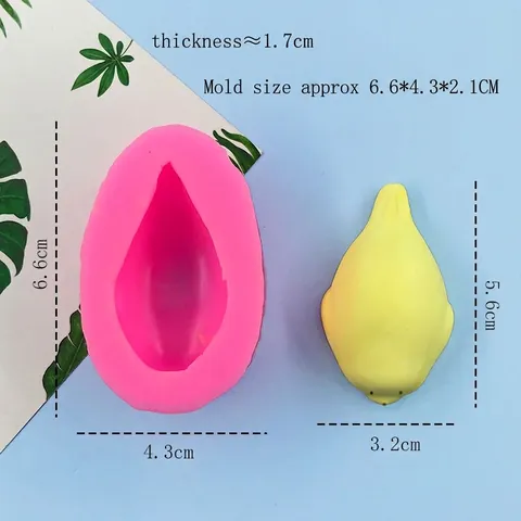 Stampo in Silicone a Forma di Foca e Limone per Sapone Fatto a Mano Cioccolato Torta Cottura Gesso Resina Strumento Rosa