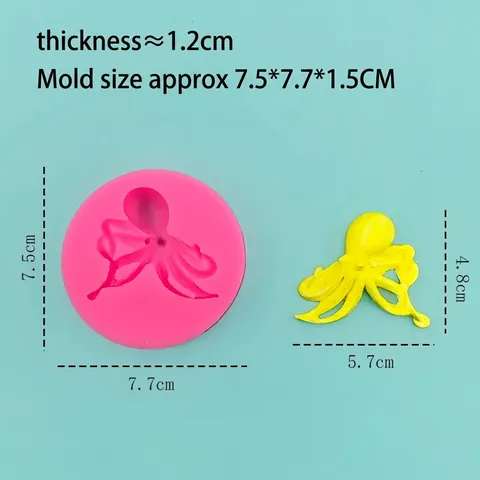 Kraken Silikonform Für Schokolade Fondant Backwerkzeuge Tortendekoration DIY Harz Anhänger Krakenform
