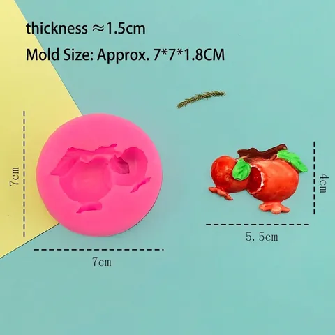 Granatapfel Geformte Silikonform Für Fondant Kuchen Schokolade Obst Dekoration Handgemachte DIY Backwerkzeug Rosa Küchenhelfer