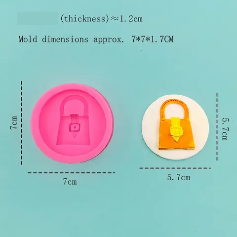 Handtasche Geformte Silikonform Für Fondant Schokolade Kuchen Dekoration Werkzeug Epoxidharz Gipsform Rosa DIY Backzubehör