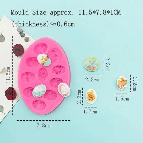Klassische Relief Cameo Blume Hase Silikonform Für Fondant Schokolade DIY Backwerkzeuge Sugarcraft Dekorative Form