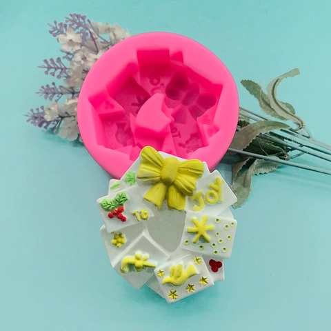 3D Vogel Schleife Blume Joy Silikonform Für Fondant Kuchen Schokolade Backen Dessert Dekoration Weihnachten DIY Handgemachte Seifenform