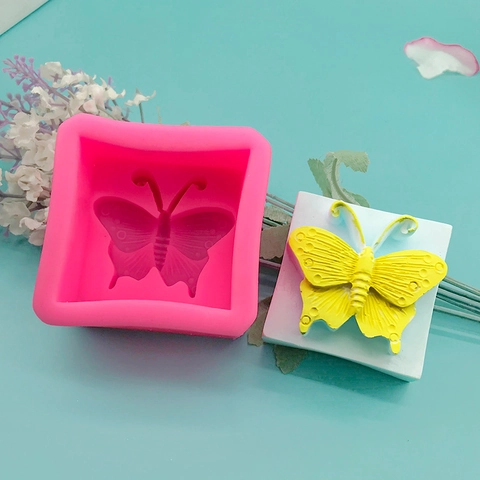 Schmetterlingsform Silikonform Für Fondant Kuchen Schokolade Seife DIY Handwerk Backwerkzeuge Rosa Silikon Schmetterling Form