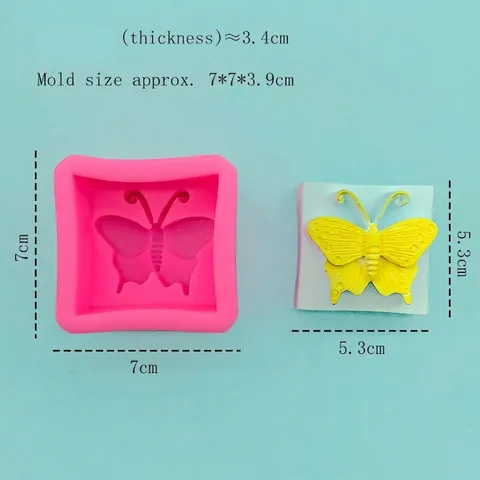 Schmetterlingsform Silikonform Für Fondant Kuchen Schokolade Seife DIY Handwerk Backwerkzeuge Rosa Silikon Schmetterling Form