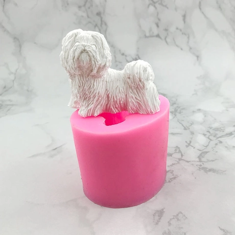 3D Tier Welpe Hund Silikonform Welpenform Fondant Mousse Kuchen Schokolade Dekoration Form DIY Gips Kerze Harz Handwerk Werkzeuge