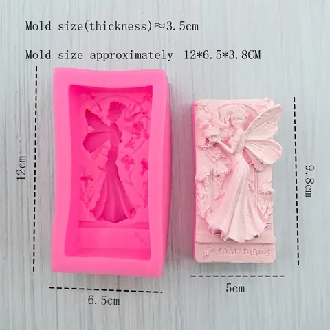 3D Angel Fairy Sagittarius Silicone Mold For DIY Soap Cake Fondant Chocolate Candle Plaster Resin Baking Decorative Tool