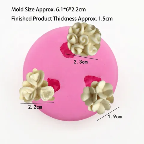 Kleine Blumen Silikonform Für Aromatherapie Gips Kerze DIY Handgefertigt Harz Fondant Blumenmuster Backwerkzeug Form Rosa