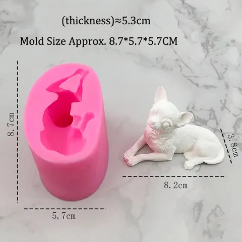 3D Chihuahua Hund Silikonform Realistische Welpenform Für Schokolade Kuchen Fondant Gips Harz DIY Handwerk Backwerkzeug