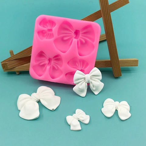 Moule en Silicone Noeud Papillon pour Décoration de Gâteau Fondant Chocolat Qualité Alimentaire Outil de Cuisson Bricolage Moule en Résine