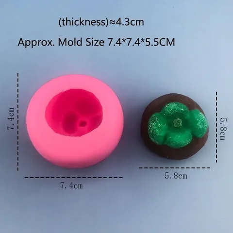 Stampo in Silicone Mangostano Realistico 3D Per Torte Fondente Cioccolato DIY Sapone Candele Strumento Decorativo