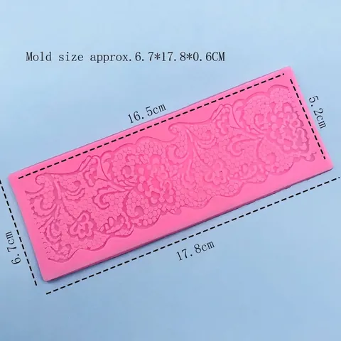 DIY Blume Spitzenborte Silikonform Für Fondant Schokolade Kuchen Dekoration Backwerkzeug Zuckerhandwerk Küche Backform