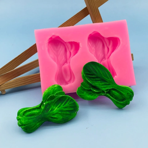 Cabbage Shape Silicone Mold DIY Fondant Chocolate Cake Decorating Mold Vegetable Design Plaster Soap Handmade Baking Tool