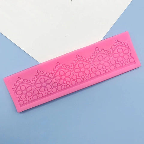 Silikon Blumen Spitze Rand Form Für Fondant Kuchen Dekoration DIY Backwerkzeug Schokolade Ton Gips Dekorative Spitzenform