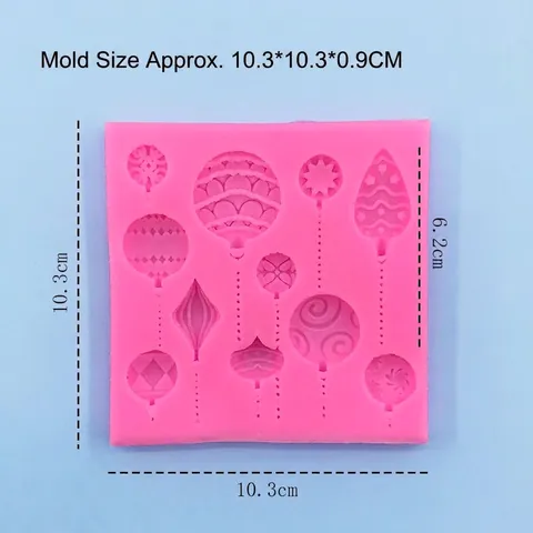 Handmade Christmas Ball Shaped Silicone Mold Fondant Chocolate Cake Decorating Gumpaste Baking Tool DIY Kitchen Bakeware