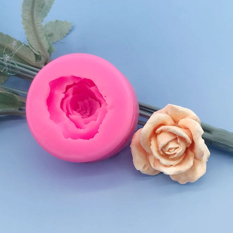 3D Rose Blume Silikonform DIY Handgefertigte Fondant Kuchen Schokolade Keks Backform Blume Form Küche Dekoration Werkzeug