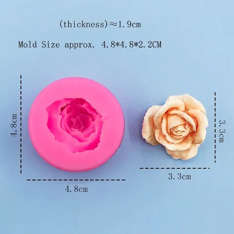 3D Rose Blume Silikonform DIY Handgefertigte Fondant Kuchen Schokolade Keks Backform Blume Form Küche Dekoration Werkzeug