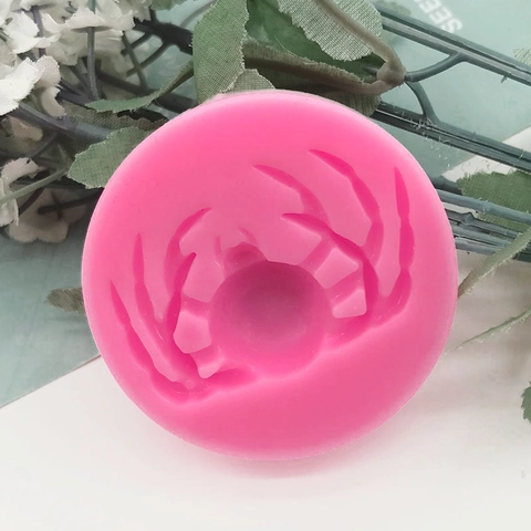 Dier Spin Krab Vorm Siliconen Vorm Voor DIY Bakken Chocolade Taart Decoratie Halloween Keukengerei Roze Flexibele Fondant Vorm