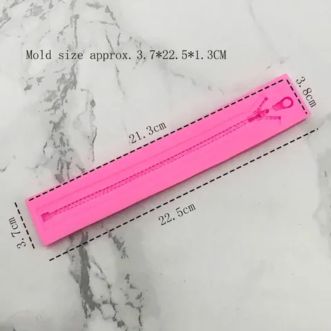 DIY Reißverschlussform Silikonform Für Fondant Kuchen Schokolade Randdekoration Backwerkzeuge Basteln Ton Harzform Flexibel