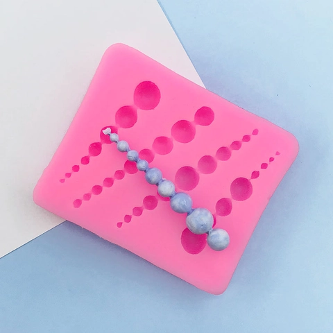 Pearl Border Silicone Fondant Cake Mold Beaded Edge Chocolate Baking Decorative Tool For DIY Sugarcraft Clay Resin