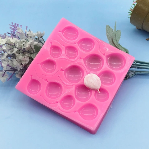 Ballonform Silikonform Mehrere Löcher Für Fondant Schokolade Süßigkeiten Kuchendekoration Backwerkzeug DIY Handarbeit Ton Seife