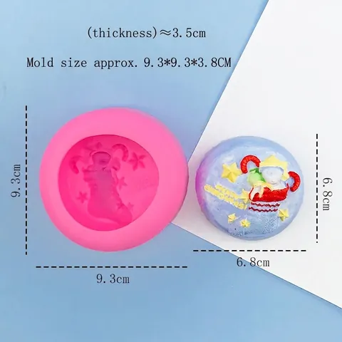 Weihnachten Bär Strumpf Stern Silikonform Für DIY Handgemachte Seife Schokolade Kuchen Fondant Gips Kerze Backform Werkzeug