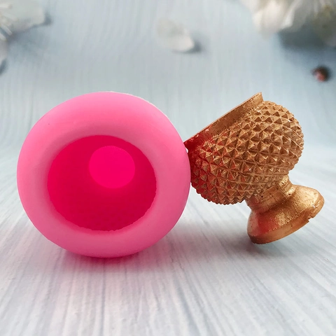 3D Vase Shape Silicone Mold Diamond Pattern Cake Decoration Fondant Baking Tool DIY Handmade Chocolate Gypsum Candle Mold