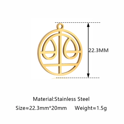 304 Stainless Steel Round Hollow 12 Zodiac Sign Pendant For DIY Jewelry Making Necklace Earring Handicraft Accessories