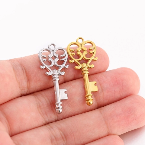 304 Edelstahl Anhänger 3D Herz Stern Bär Delfin Einhorn Gitarre Schlüssel Charms Für DIY Schmuckherstellung Zubehör Anhänger