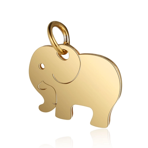 Metal Animal Pendants Paw Print Hummingbird Elephant Love Charms For DIY Jewelry Making Accessories Gold Silver Colors