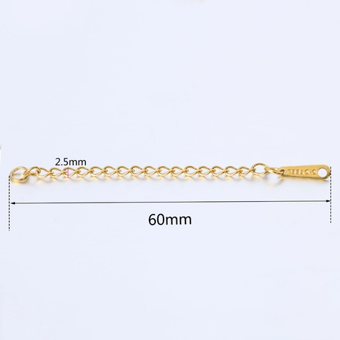 Stainless Steel Extension Chains For Jewelry Making DIY Necklace Bracelet Extender Gold Silver Rose Gold Plated Findings